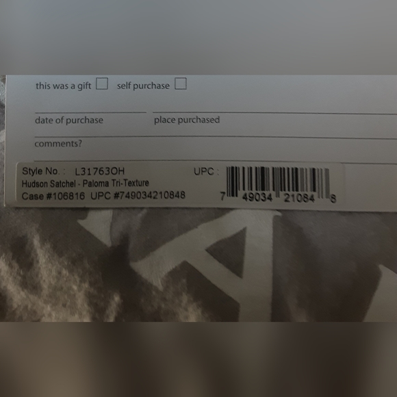 BRAHMIN HUDSON CREAM/GRAY SATCHEL - Picture 10 of 13